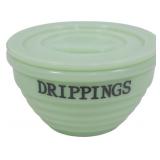 Jadeite Drippings Jar 3"