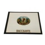 Bacchante Cigar Label 10 x 8