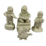 4 Snowbabies Figurines