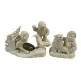 3 Snowbabies Figurines