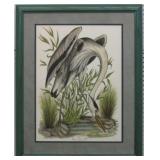 HERON SERIGRAPH GICLEE BY JEROME TROLLIET