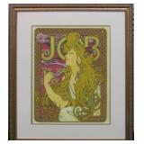 JOB AD GICLEE BY ALPHONSE MUCHA