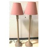 Pair Floor Lamps - 58" Tall