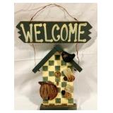 Wood Welcome Sign - 12 x 16