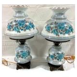 Pair Gone with the Wind Lamps - 27" tall