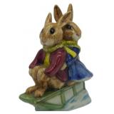 Billie and Bunty Bunnykins "Sleigh Ride" Figure