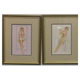 SET OF 2 VARGAS GIRLS