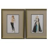 SET OF 2 VARGAS GIRLS