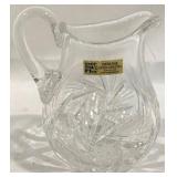Lead Crystal Pitcher - 6" Tall