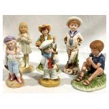 Lot of 6 Ceramic Figures - Assorted Sizes