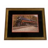 Framed Train Print 15 x 19