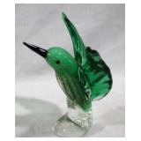 Murano Glass Hummingbird, 7.25"
