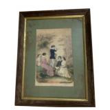 Colored Engraving 14 x 11