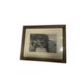 The Fisherman Good Night Signed Engraving