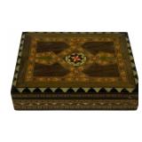 Vintage Inlaid Wood Trinket Box