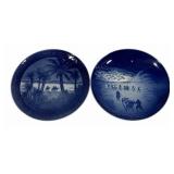 Pair Royal Copenhagen 7.5" Plates