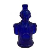 Charles Jaquin Cobalt Figural Liquor Bottle