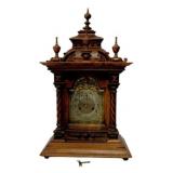 Victorian Mantel Clock, Key & Pendulum