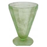 Uranium Green Depression Tumbler 5"