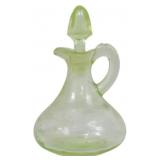 Uranium Green Depression Cruet 5.5