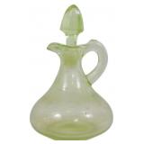 Uranium Green Depression Cruet 5.5