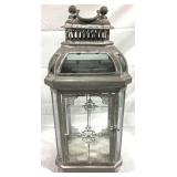 Metal & Glass Lantern, 24 x 12 x 9