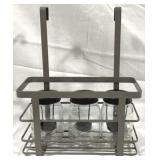 Metal Hanging Glass Jar Candle Holder - 11" x 14""