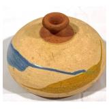 Art Pottery Vase - 6" round & 4" tall