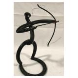 Metal Horseshoe Statue - 14" tall