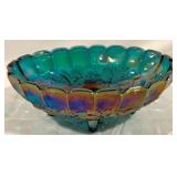 Indiana Carnival Glass Fruit Bowl - 12 x 9 x 5