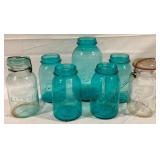 7 Glass Mason Jars