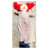 Raggedy Ann Doll - 45" Tall