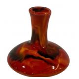 Mid Century Art Pottery Flambe 5" Vase