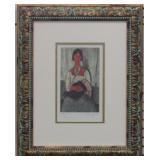 GYPSY WOMAN LTD ED PRINT 32 / 100 BY MODIGLIANI