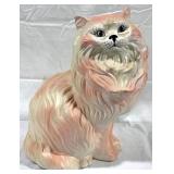 Plaster Cat Statue - 14" x 12" x 8"