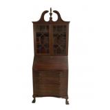 Chippendale Bookcase Top Secretary