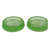 2 Uranium Green Coasters 1 x 3