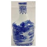 Ashley Belle Blue & White Vase - 10.5" Tall