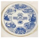Danville VA 200 Years Plate - 9.5" Round