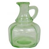 Uranium Green Cruet 5"