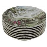 8 Johnson Bros Tally Ho Bowls 1.5x5"