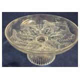 EAPG Ribbed Palm Fern Open Compote 4.5 x 8.5