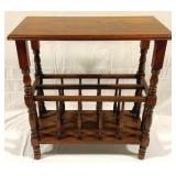 Wood Table Magazine Stand - 12 x 24 x 22