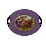 Classical Scene Double Handle 9" Tray