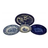 4 Vintage Transferware Trays/Plates