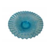 Vintage Jefferson Glass Ruffled Bowl 2 x 8