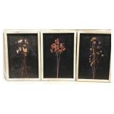 3 Floral Prints - 35" x 28"