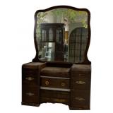 Vintage Deco Vanity w/ Mirror