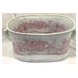 Transferware Tub - 9" x 18" x 12"