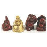 4 Oriental Figures - 2" Tall